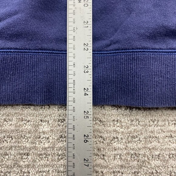 Under ARMOUR Sweater Men Medium M Navy Blue Green Logo Hoodie Spell Out Pullover - Picture 7 of 7